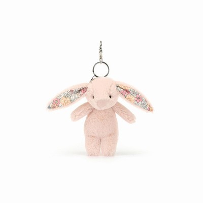 Jellycat Blossom Blush Bunny Bag Charm New Zealand | JQYDW3824